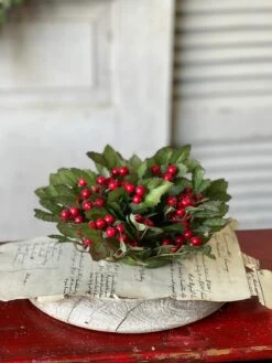 Holly Berry Half Sphere, 10"