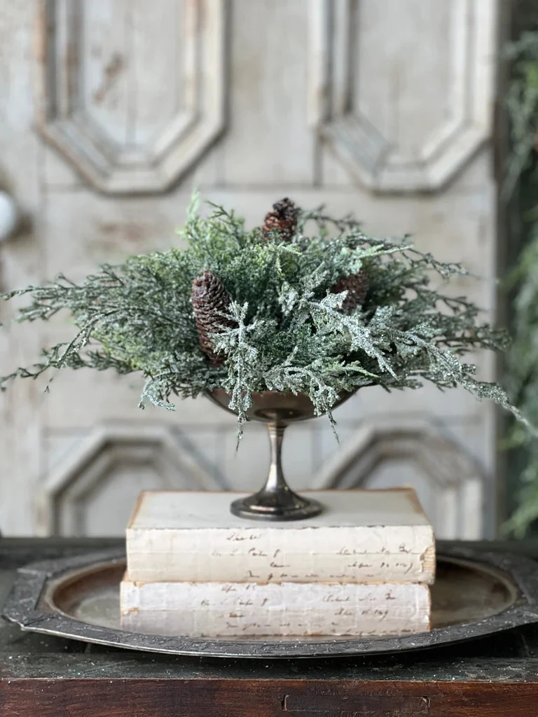 Silver Thread Cedar Half Sphere, 10" 4 Silver Thread Cedar Half Sphere, 10" - Image 4