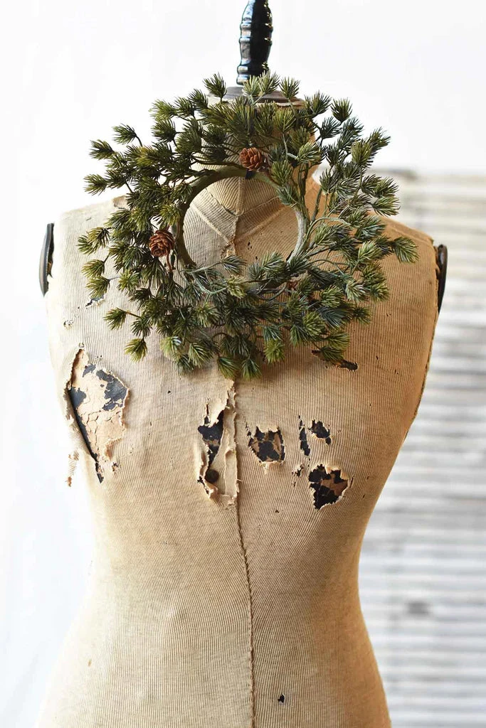 Chimney Pine Candle Ring, 12" 1 Chimney Pine Candle Ring, 12"