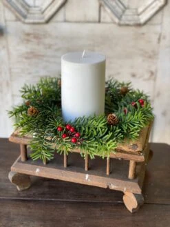 Cardinal Valley Candle Ring, 13"