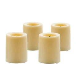 Votive Candles, Cream, Set Of 4