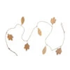 72" Mango Wood Leaf & Jute Garland