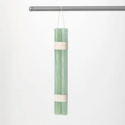 Timber Candle Hanging Taper Candle Pair By Vance Kitira, Various Color Options -Winter Gifts Market ct120aqua