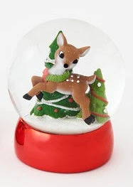 Christmas Reindeer Water Globe