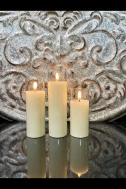 Radiance Petite LED Poured Candle, Simply Ivory, 2” Dia, 4 Size Options