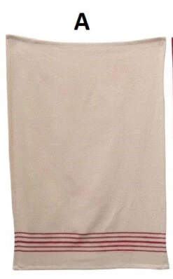 Woven Cotton Christmas Kitchen Towel, Red, 3 Style Options -Winter Gifts Market xm6938aa