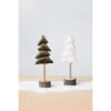 Cotton Velvet Tree With Wood Base, 2 Color Options