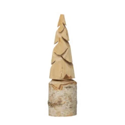 Hand-Carved Birch Wood Tree With Wood Base, 3 Size Options -Winter Gifts Market xs1441 ea369717 d507 453c bc6c 9de27259eb74