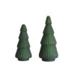 Embossed Mercury Glass Tree, Matte Green, 2 Size Options