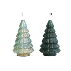 Embossed Glass Tree, 2 Color Options -Winter Gifts Market xs2380a 1