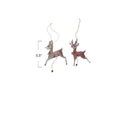 Reindeer Pull Ornament, 2 Style Options -Winter Gifts Market xs2887a 1 1